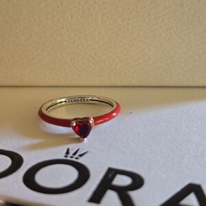 Pandora ME Red Chakra Heart Ring